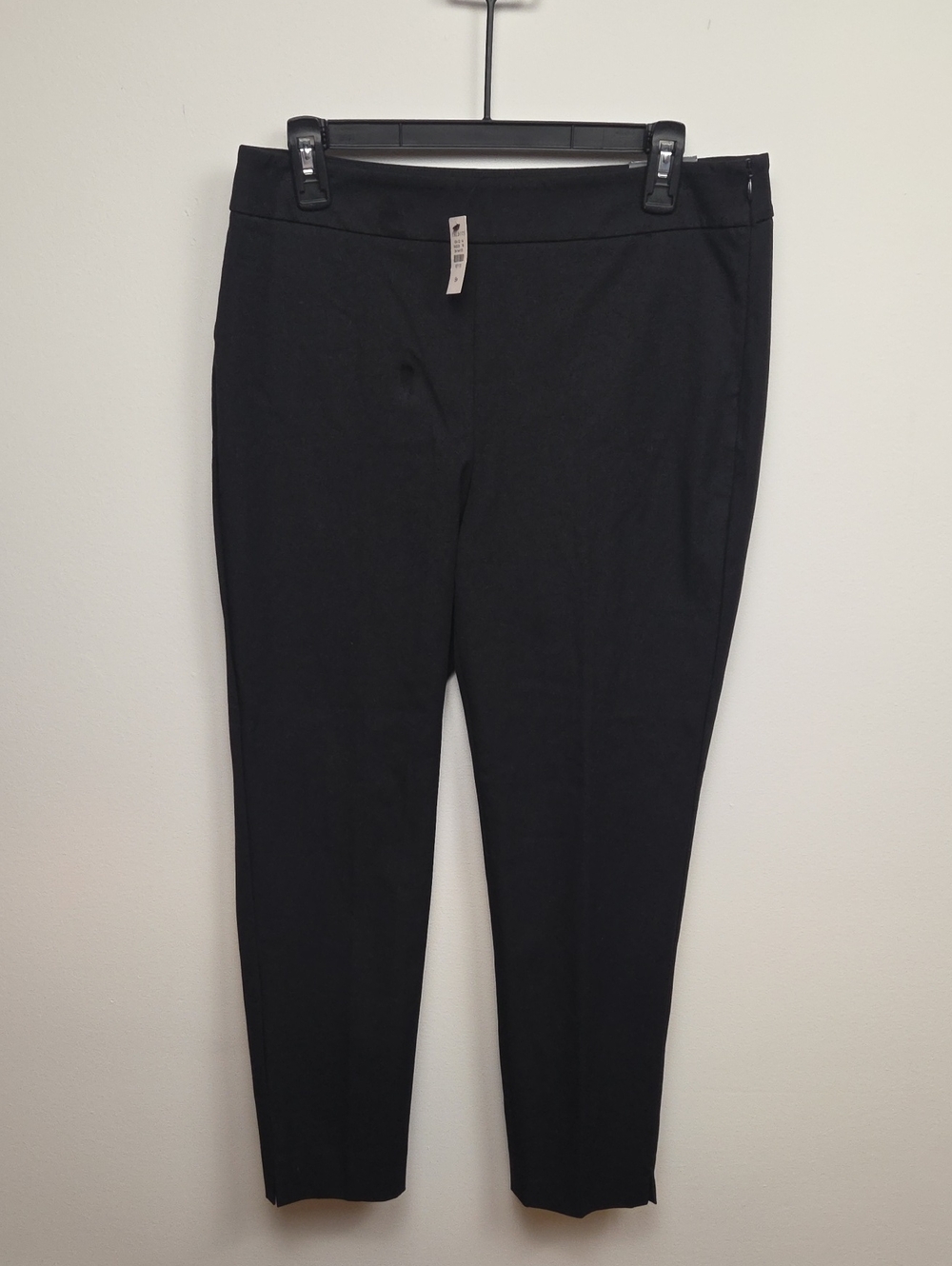 NWT Talbots Black Chatham Ankle Pants Classy Cotton Business Casual Office - 8P - Picture 2 of 12